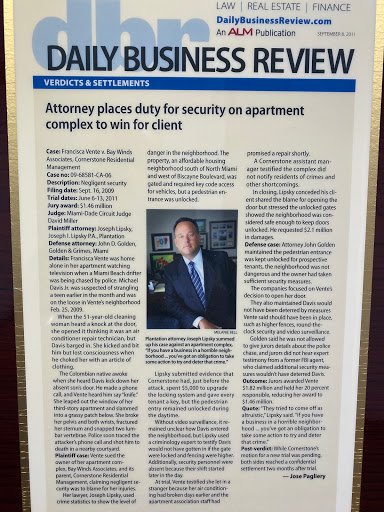 View Personal Injury Law Offices of Joseph I. Lipsky, P.A. Reviews, Ratings and Testimonials
